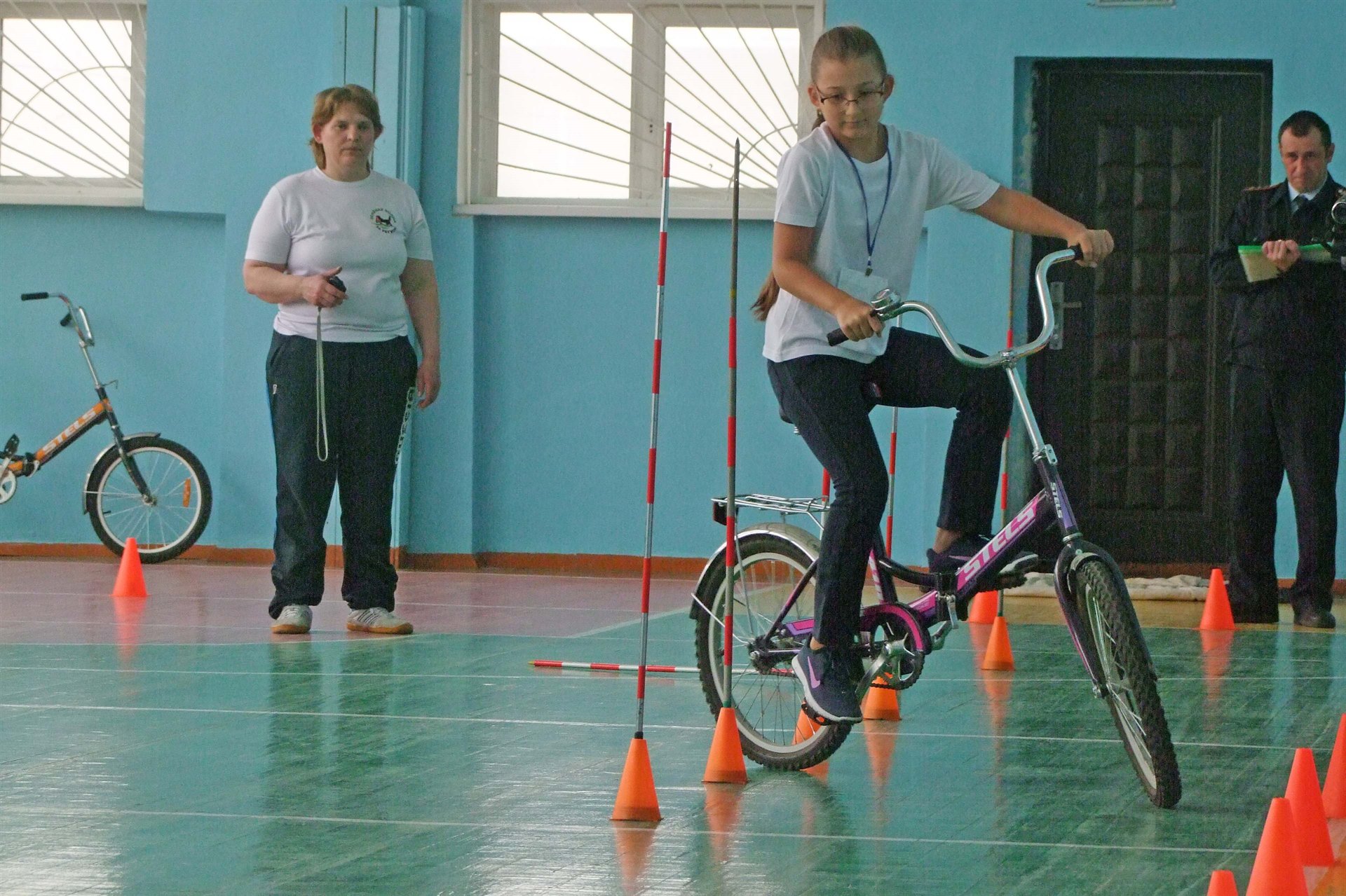 Подготовка обучающихся СОШ №14 к конкурсу Безопасное колесо - 2017